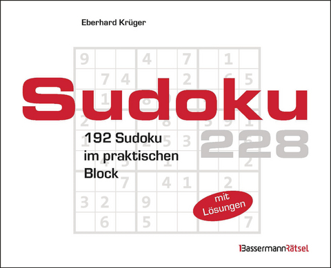 Sudokublock 228 (5 Exemplare à 2,99 €) - Eberhard Krüger