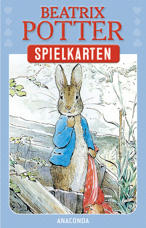 Kartenspiel Beatrix Potter. 54 Spielkarten mit 30 Motiven von Peter Hase und seinen Freunden - 