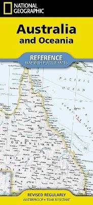 National Geographic Australia and Oceania Map (Folded with Flags and Facts) -  National Geographic Maps