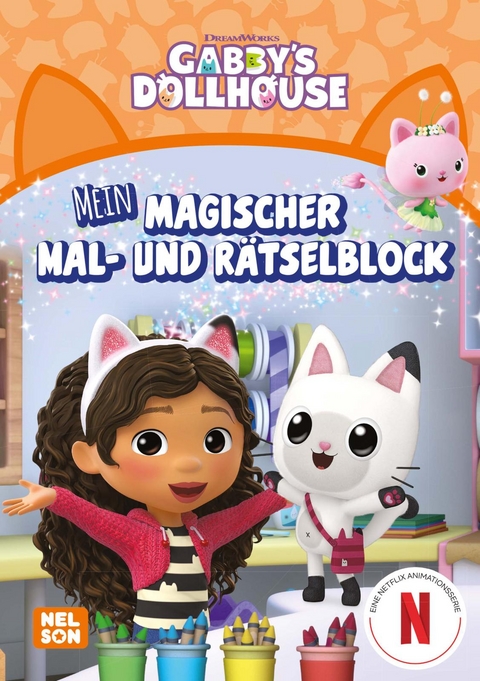 Gabby's Dollhouse: Mein magischer Mal- und Rätselblock