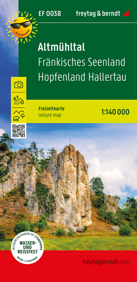 Altmühltal, Freizeitkarte 1:140.000, freytag & berndt