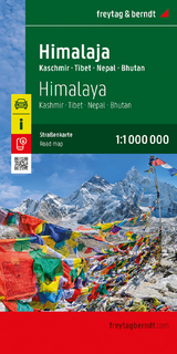 Himalaja, Straßenkarte 1:1.100.000, freytag & berndt - 