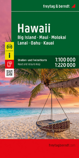 Hawaii, Straßen- und Freizeitkarte 1:100.000 / 1:220.000, freytag & berndt - 