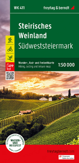 Steirisches Weinland, Wander-, Rad- und Freizeitkarte 1:50.000, freytag & berndt, WK 411 - 