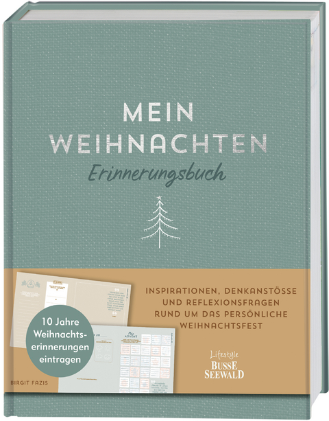 Mein Weihnachten. Erinnerungsbuch. - Birgit Fazis