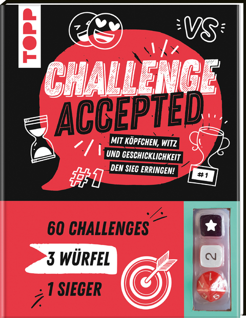 Challenge accepted! Mit 3 Würfeln und 60 Challenges -  Frechverlag