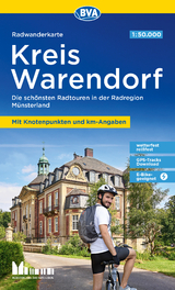 Radwanderkarte BVA Kreis Warendorf 1:50.000, mit Knotenpunkten und km-Angaben, reiß- und wetterfest, GPS-Tracks Download - 