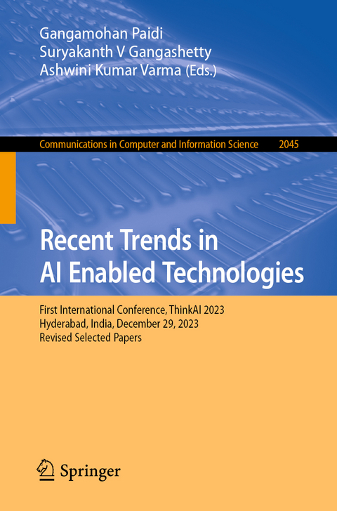 Recent Trends in AI Enabled Technologies - 