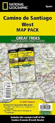 Camino de Santiago - Camino Frances West Map Pack Bundle -  National Geographic Maps