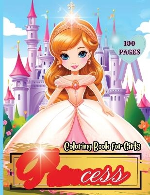 Princess Coloring Book for Girls -  Tobba