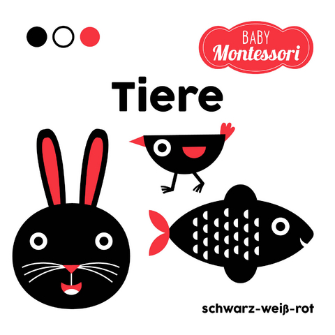 Tiere schwarz-weiÃ-rot (Baby Montessori) - 