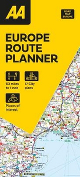 AA European Route Planner Map - 