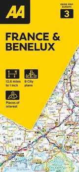 AA Road Map France & Benelux - 