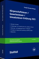 Körperschaftsteuer-, Gewerbesteuer-, Umsatzsteuer-Erklärung 2023 - Claudy, Björn; Henseler, Frank; Kümpel, Andreas