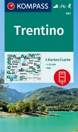 KOMPASS Wanderkarten-Set 683 Trentino (3 Karten) 1:50.000 - 