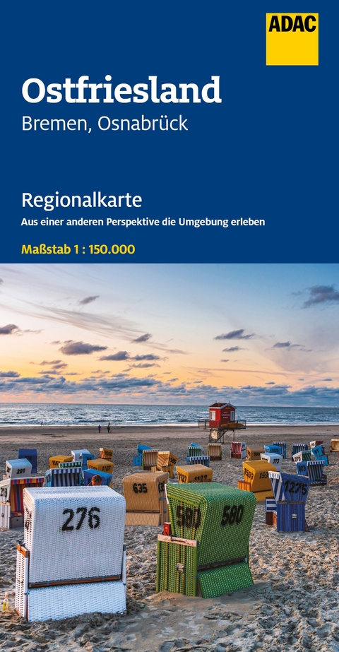 ADAC Regionalkarte 04 Ostfriesland 1:150.000