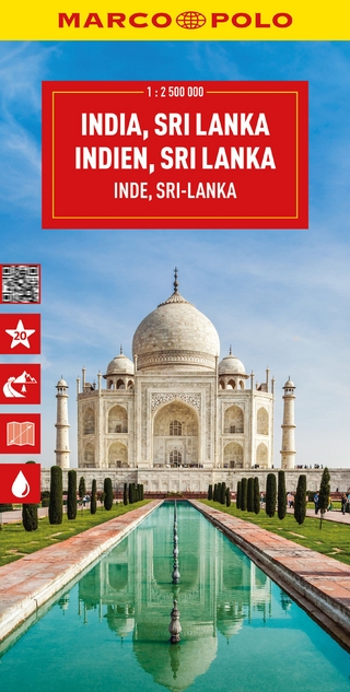 MARCO POLO Reisekarte Indien, Sri Lanka 1:2,5 Mio. - 