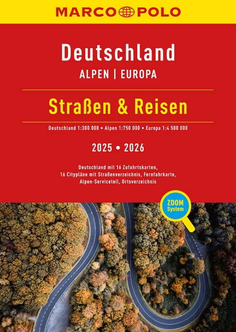 MARCO POLO Straßen & Reisen 2025/2026 Deutschland 1:300.000