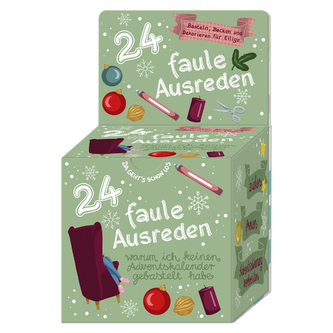 Adventskalender-Box „24 faule Ausreden“ warum ich keinen Adventskalender gebastelt habe - Peter Köller, Alexa Riemann