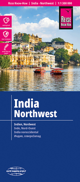 Reise Know-How Landkarte Indien, Nordwest / India, Northwest (1:1.300.000) - 