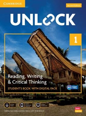 Unlock Level 1 Reading, Writing and Critical Thinking Student's Book with Digital Pack - Sabina Ostrowska, Kate Adams