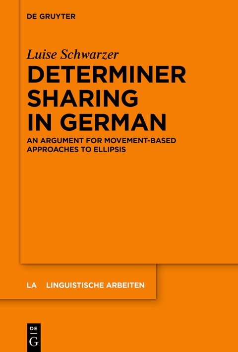Determiner Sharing in German - Luise Schwarzer