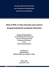 Role of IFN-y in the immunity and control of gastrointestinal nematode infections - Bhavya Kapse