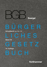 Kommentar zum Bürgerlichen Gesetzbuch mit Einführungsgesetz und Nebengesetzen (BGB) (Soergel) - Stefan Brodmerkel, Peter Gröschler, Franz Häuser, Michael Matthiessen