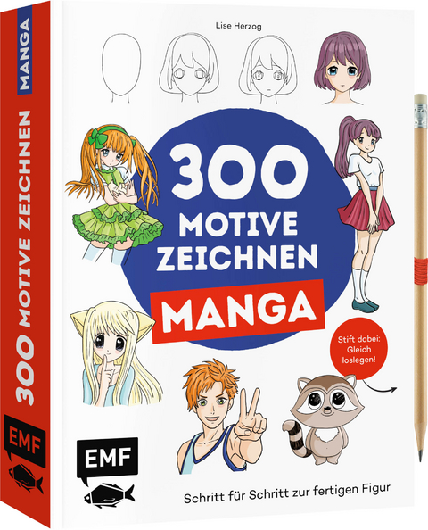 300 Motive zeichnen – Manga - Lise Herzog