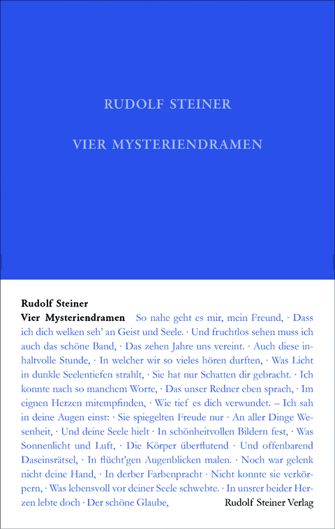Vier Mysteriendramen - Rudolf Steiner, Ralf Machunze