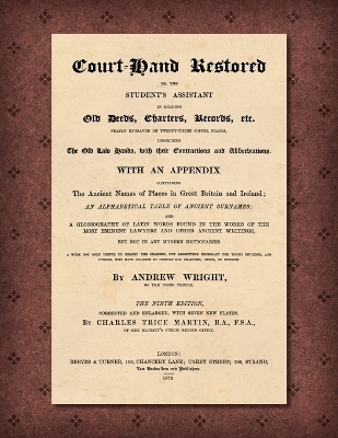 Court-Hand Restored [1879] - Andrew Wright