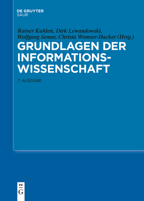 Grundlagen der Informationswissenschaft - 