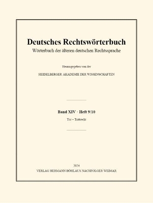 Deutsches Rechtswörterbuch - 