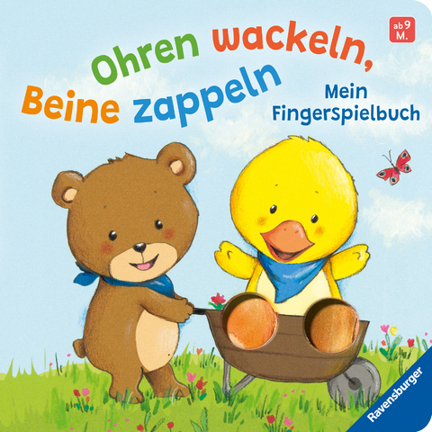 Ohren wackeln, Beine zappeln: Mein Fingerspielbuch. Babybuch ab 9 Monaten - Miriam Cordes