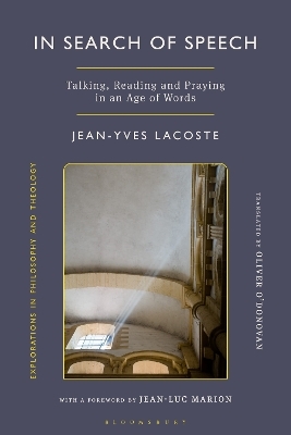 In Search of Speech - Jean-Yves Lacoste