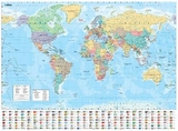 Collins World Wall Paper Map - Collins Maps