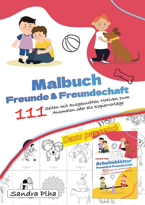 KitaFix Malbuch Freunde und Freundschaft - Sandra Plha