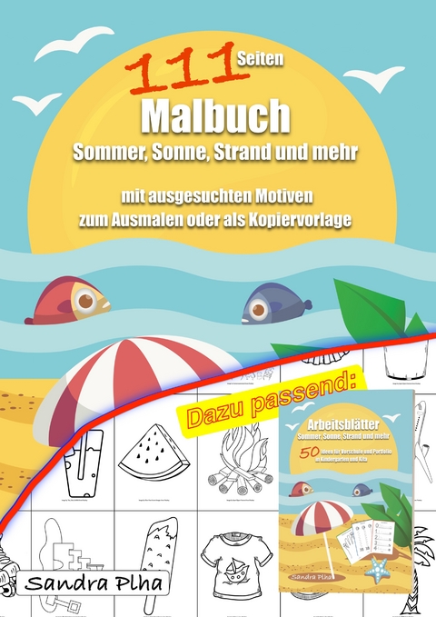 KitaFix Malbuch Sommer, Sonne, Strand und mehr - Sandra Plha