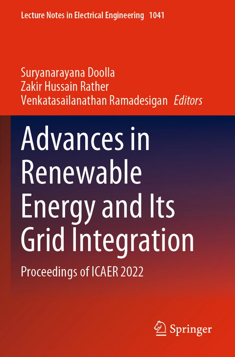 Advances in Renewable Energy and Its Grid Integration - 
