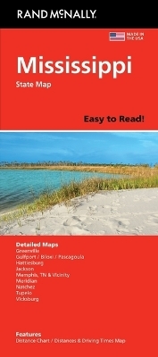 Rand McNally Easy to Read: Mississippi State Map -  Rand McNally