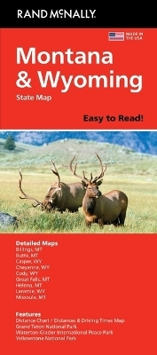 Rand McNally Easy to Read: Montana, Wyoming State Map -  Rand McNally