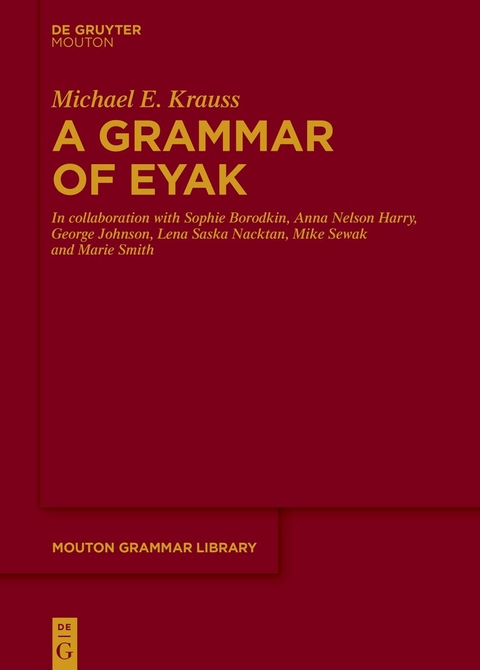A Grammar of Eyak - Michael E. Krauss