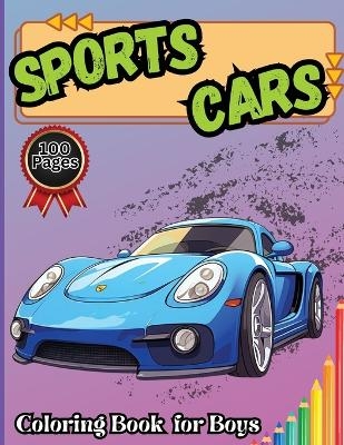 Sports Cars Coloring Book for Boys -  Tobba