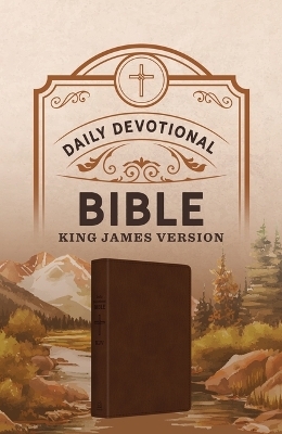 Daily Devotional Bible King James Version [Hickory Cross] -  Compiled by Barbour Staff