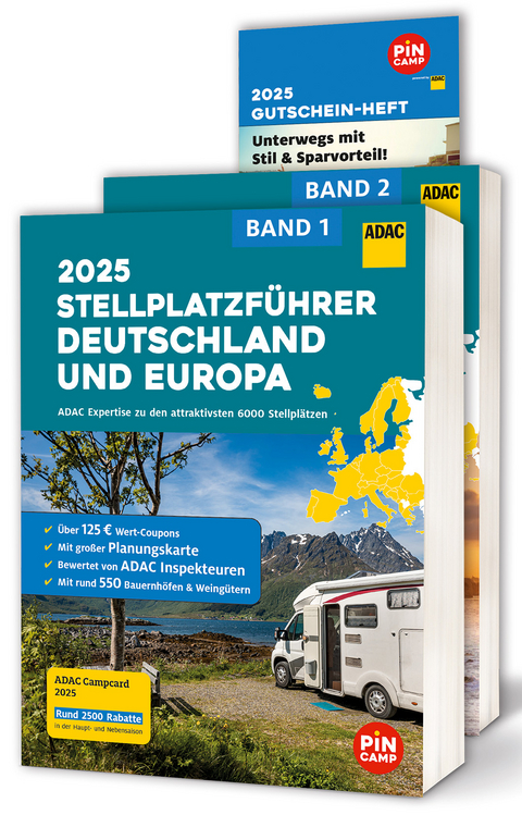 ADAC Stellplatzführer 2025 Deutschland und Europa