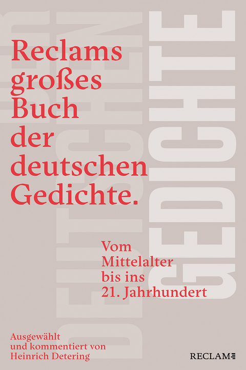 Reclams großes Buch der deutschen Gedichte - 