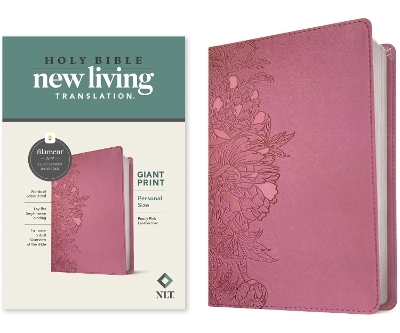 NLT Personal Size Giant Print Bible, Filament Enabled Edition (Red Letter, Leatherlike, Peony Pink) -  Tyndale