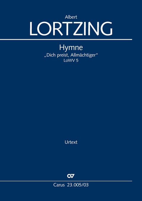 Hymne (Klavierauszug) - Albert Lortzing