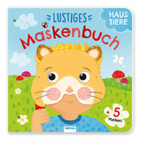 Trötsch Pappenbuch mit Masken Lustiges Maskenbuch Haustiere - 