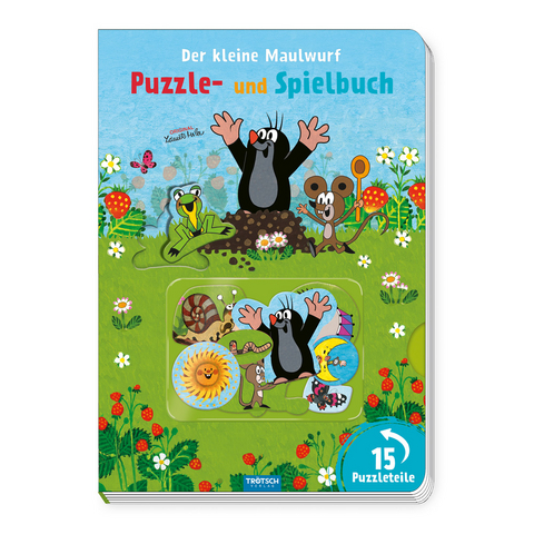 Trötsch Der kleine Maulwurf Puzzle- und Spielbuch Pappenbuch - 